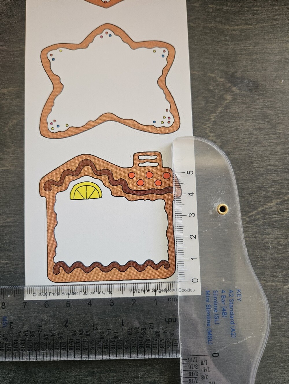 Vintage Frank Schaffer  Ginger Bread Cookie And Mitten Stickers Name Tag Sticker - Picture 5 of 6